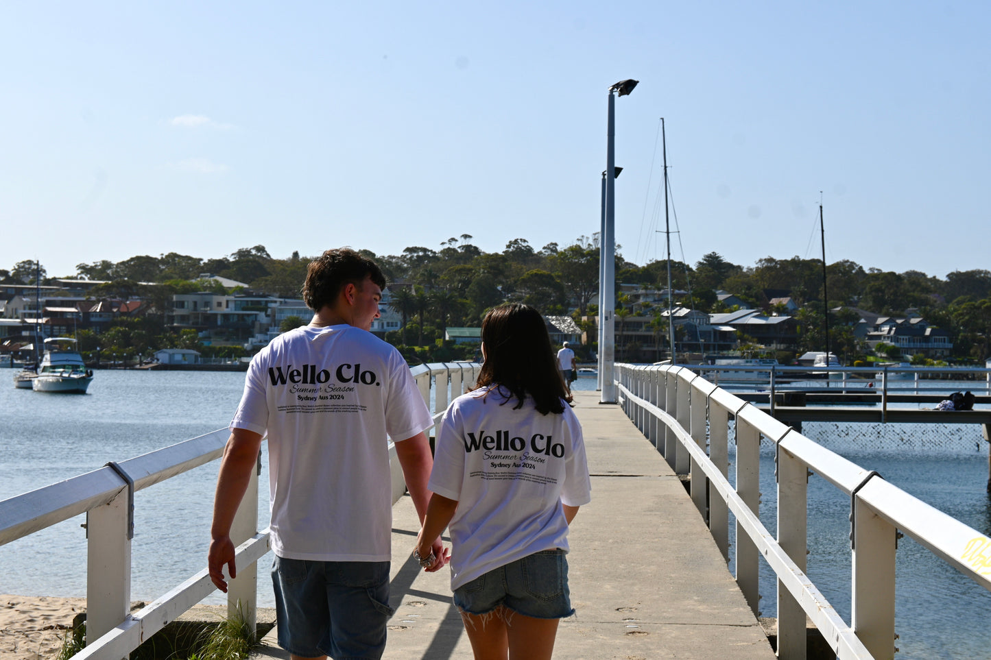 Summer Season White Tee - Wello Clothing