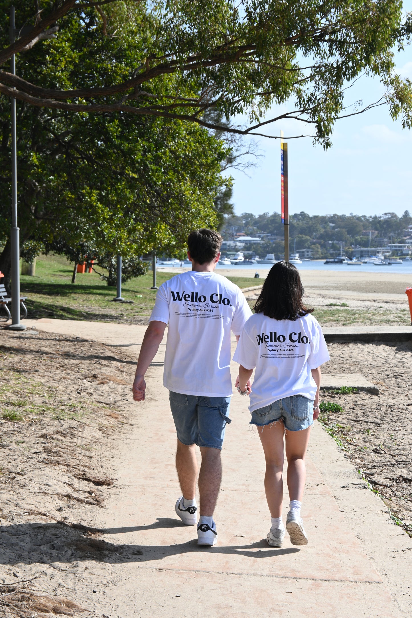 Summer Season White Tee - Wello Clothing